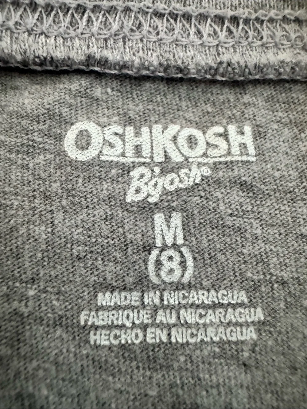 OshKosh B'gosh Gray Tee with Red Pizza Graphic
